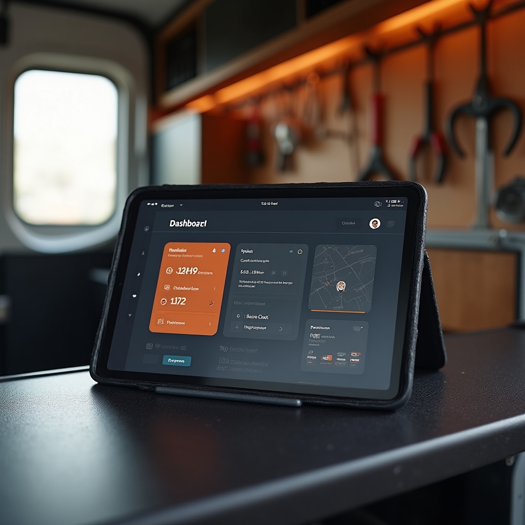 Dashboard-Übersicht der Zevexa App mit Tagesplan und Terminen